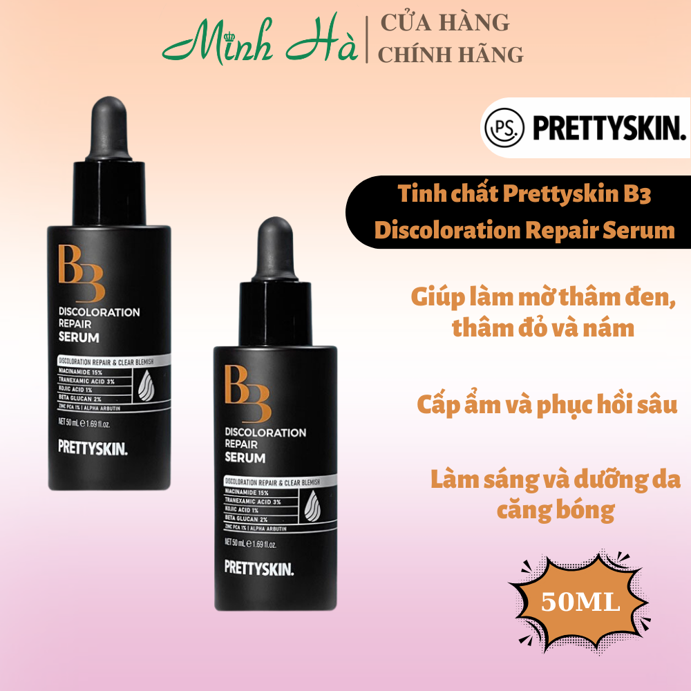 Tinh chất Prettyskin B3 Discoloration Repair Serum 50ml
