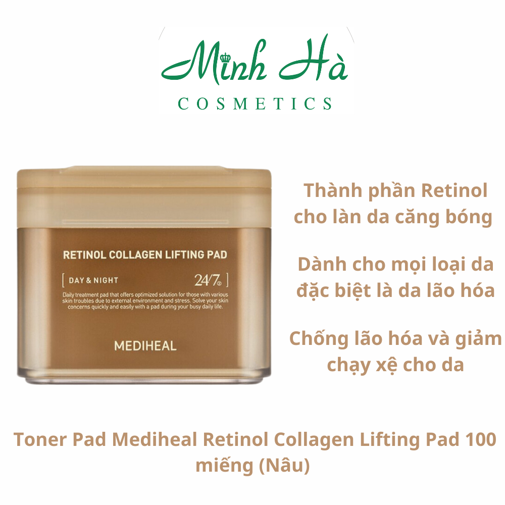 Toner pad Mediheal làm sạch và dưỡng da (100 miếng) dưỡng ẩm làm dịu da