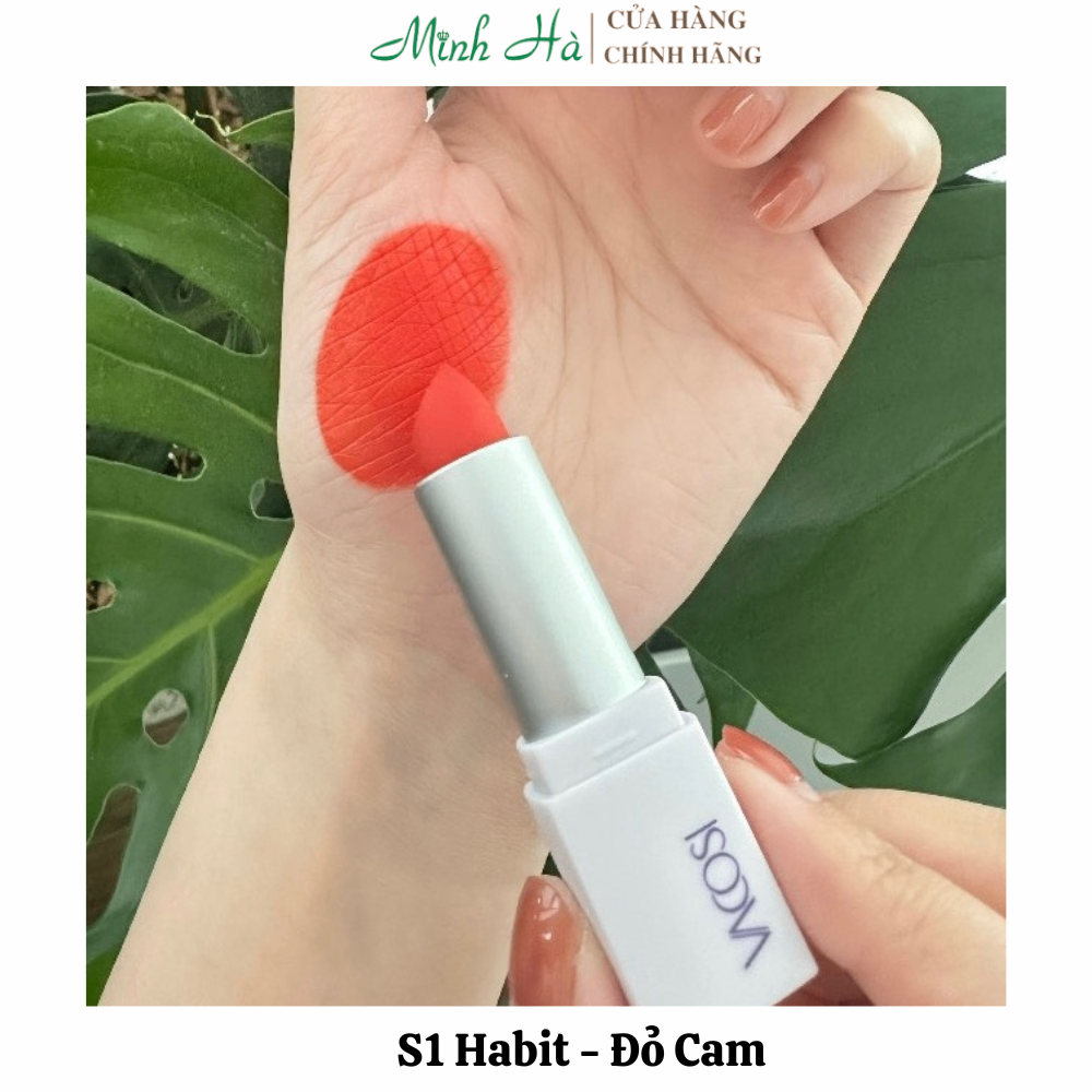 Son thỏi Vacosi Matte Lipstick VS13 5g mịn lì lên màu chuẩn