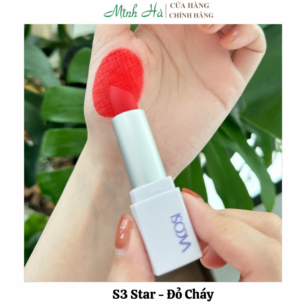 Son thỏi Vacosi Matte Lipstick VS13 5g mịn lì lên màu chuẩn