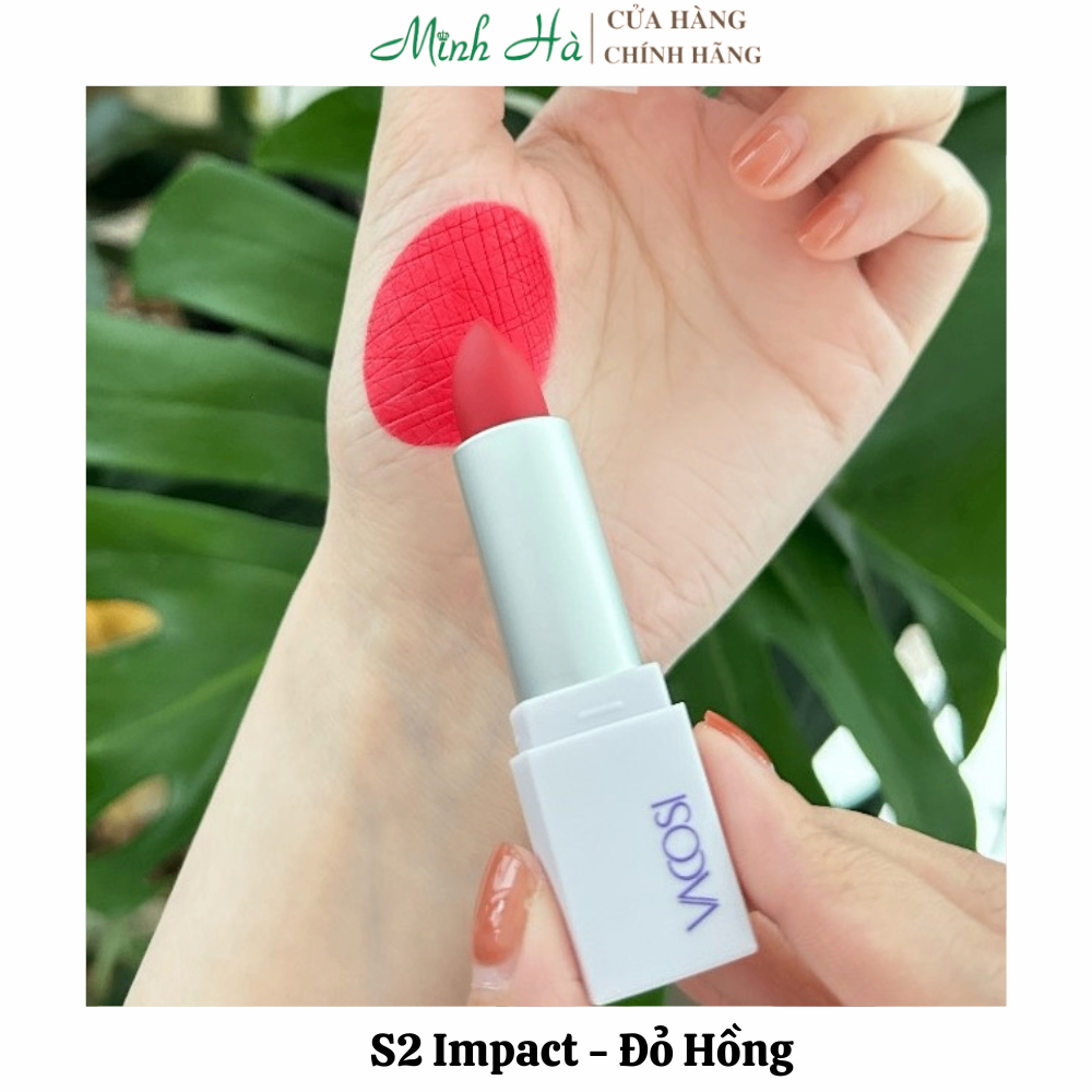 Son thỏi Vacosi Matte Lipstick VS13 5g mịn lì lên màu chuẩn