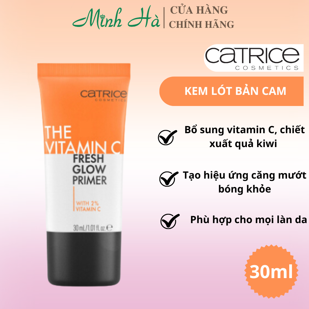 Kem lót Catrice Primer 30ml dưỡng ẩm, kiềm dầu, làm đều màu da, che phủ lỗ chân lông, giữ lớp nền mịn đẹp