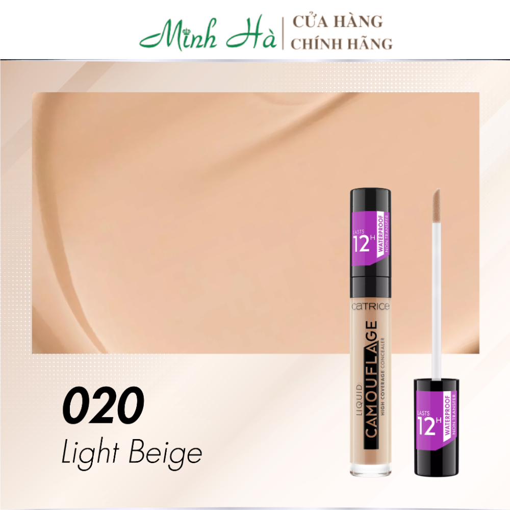 Kem che khuyết điểm dạng lỏng Catrice Camouflage high coverage conceraler 5ml lưu giữ trên da lên đến 12 giờ