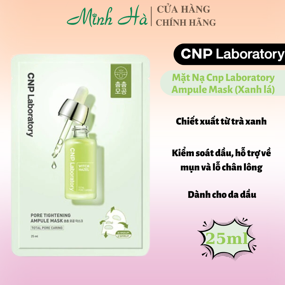 Mặt nạ giấy CNP Laboratory Ampule Mask 25ml cấp ẩm làm dịu và chống lão hóa cho da