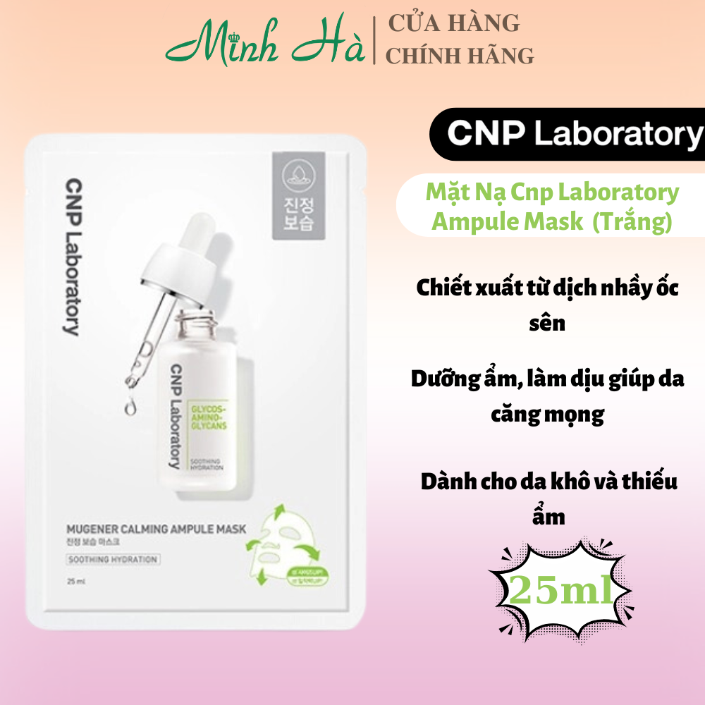 Mặt nạ giấy CNP Laboratory Ampule Mask 25ml cấp ẩm làm dịu và chống lão hóa cho da
