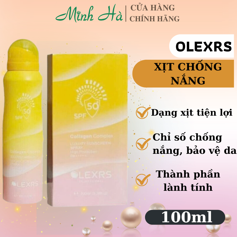 Xịt chống nắng Olexrs Luxury Suncreen Spray High Protection PA++++ 100ml tiện lợi, dễ dàng sử dụng