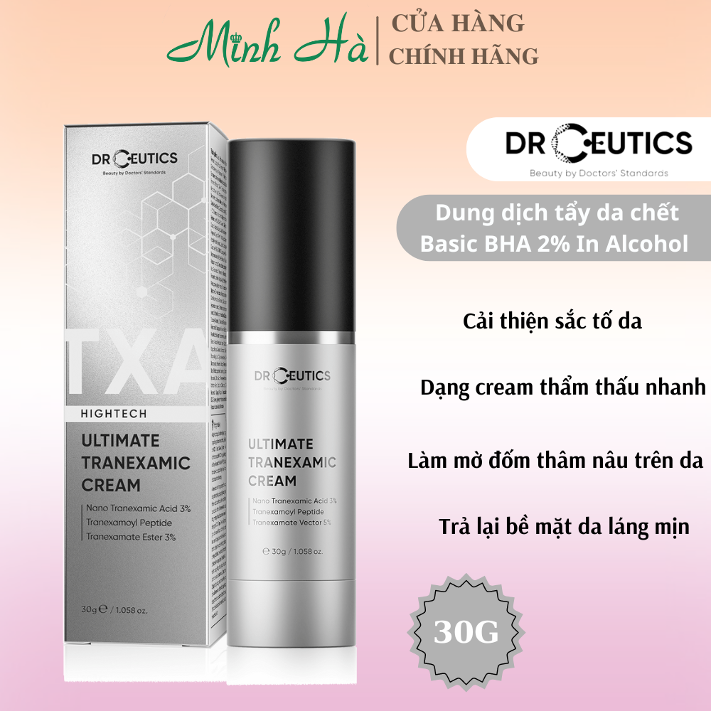 Kem dưỡng Drceutics TXA Ultimate Tranexamic Cream 30g làm sáng da và mờ thâm