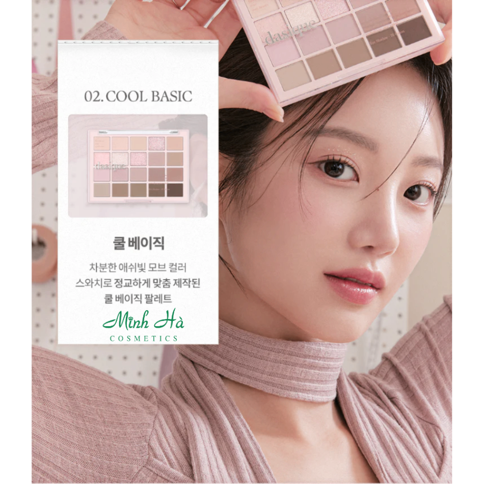 Phấn mắt trang điểm 20 ô Dasique Mood Shadow Palette 10g màu siêu xinh dễ tán