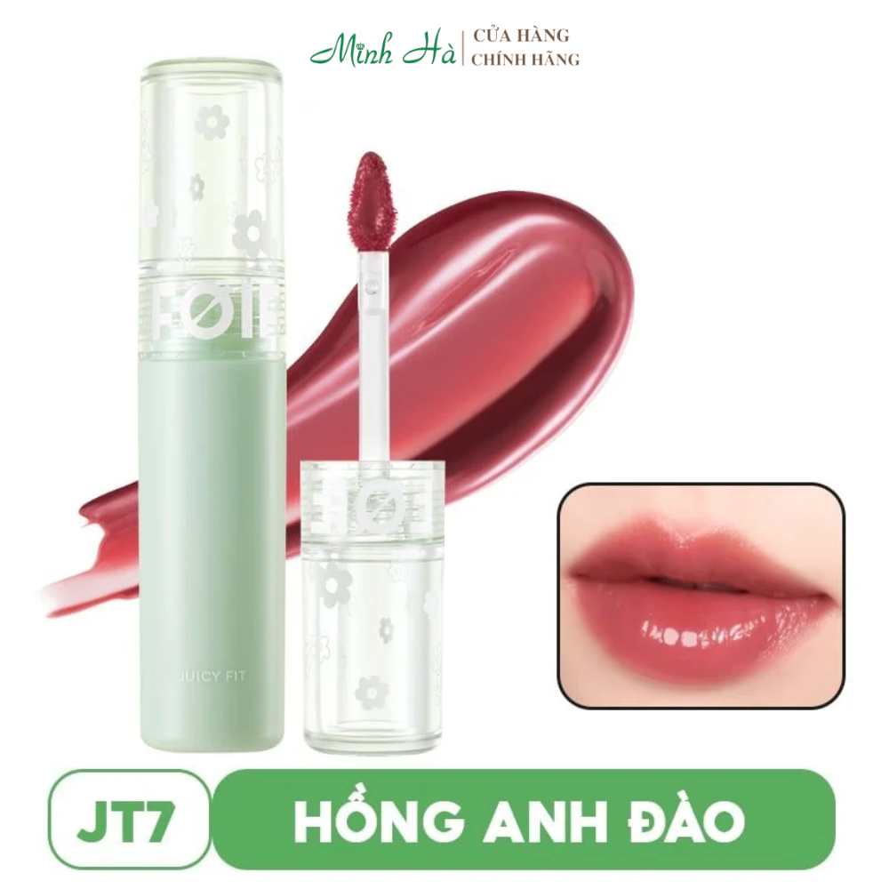 Son tint bóng thuần chay FOIF Juicy Fit Tint 3g ẩm mọng, bền màu