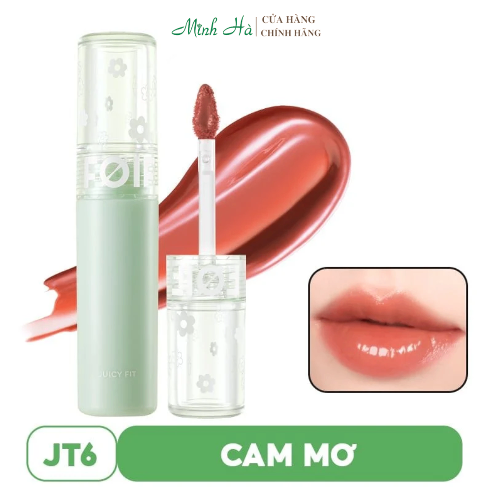 Son tint bóng thuần chay FOIF Juicy Fit Tint 3g ẩm mọng, bền màu