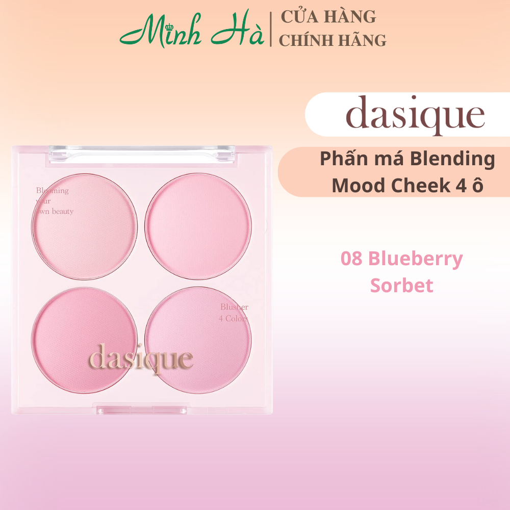 Bảng phấn má hồng Dasique Blending Cheek chất phấn mềm mịn lên màu tự nhiên