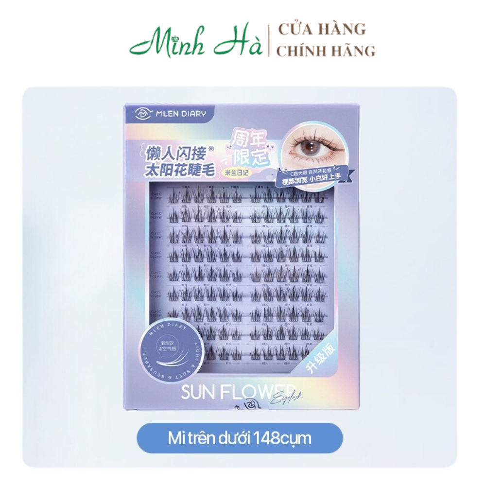 Mi giả Mlen Diary Sun Flower vỏ xanh 10g cho đôi mắt trở nên sáng sủa và thu hút
