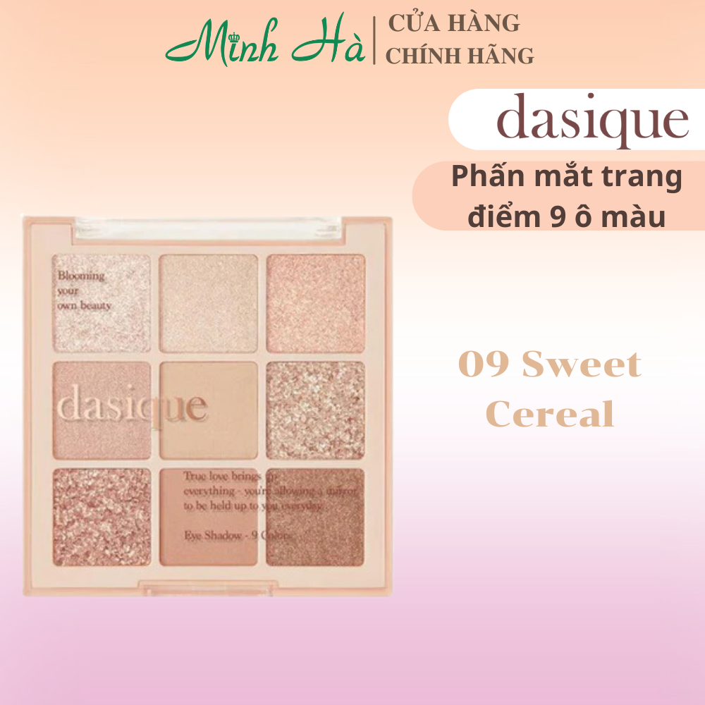 Bảng phấn mắt trang điểm Dasique Shadow Palette kết cấu mềm mịn dễ tán bám màu