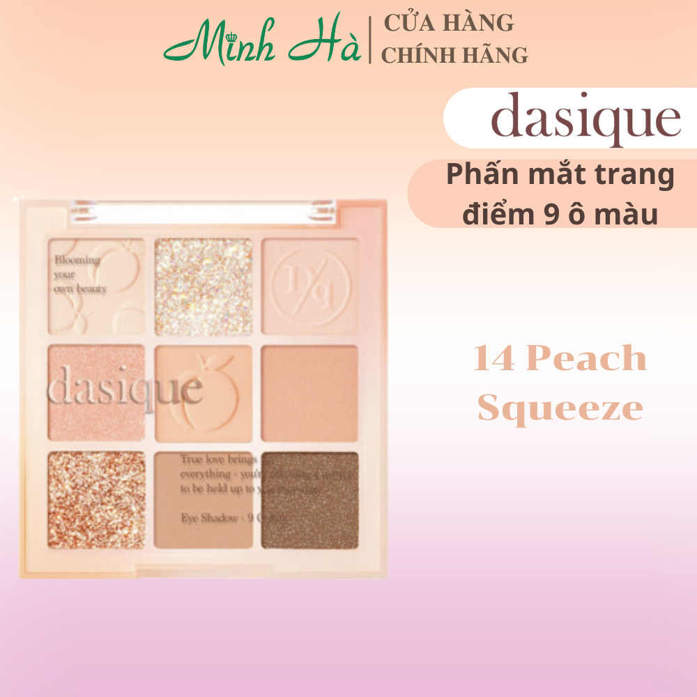 Bảng phấn mắt trang điểm Dasique Shadow Palette kết cấu mềm mịn dễ tán bám màu