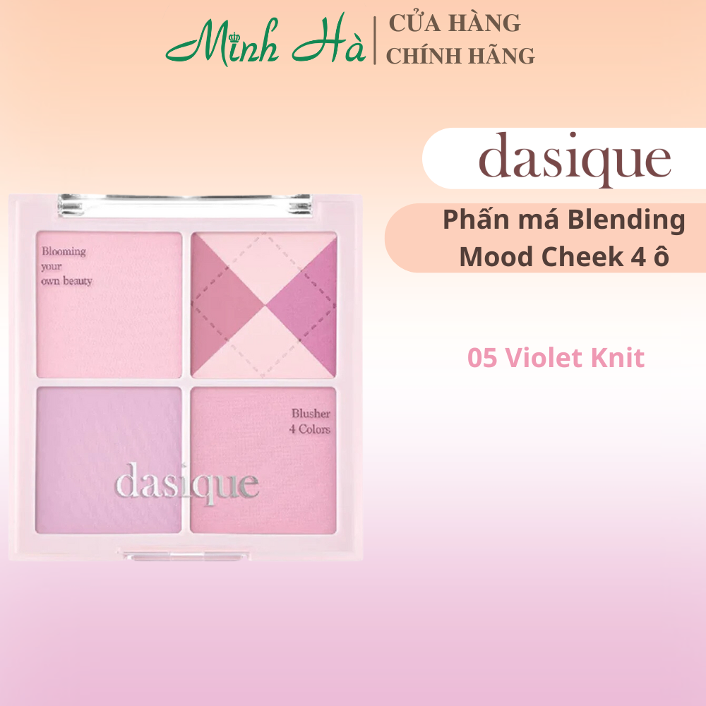 Bảng phấn má hồng Dasique Blending Cheek chất phấn mềm mịn lên màu tự nhiên