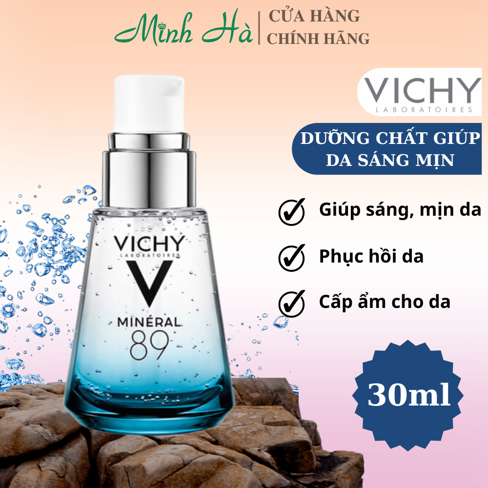 Serum Vichy Mineral 89 30ml dưỡng ẩm phục hồi và làm dịu da