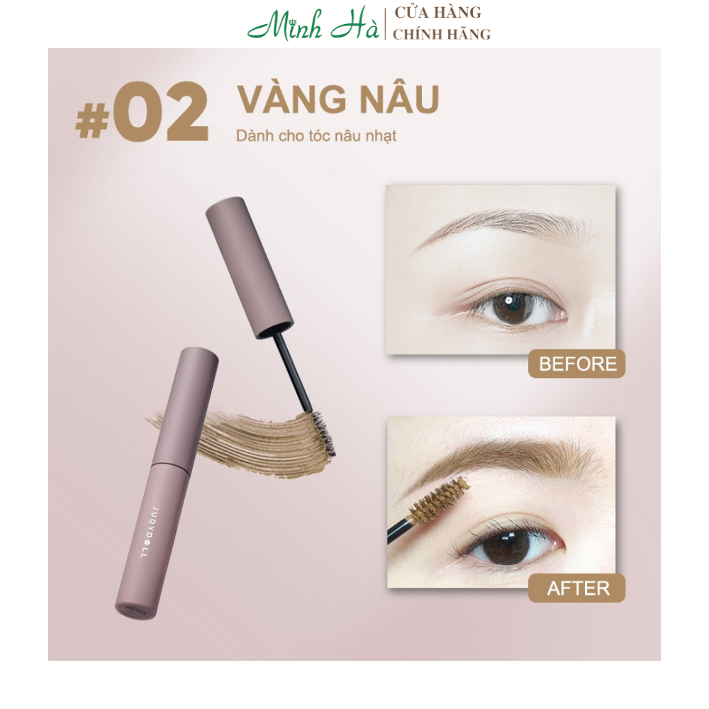 Mascara chuốt và định hình lông mày Judydoll Eyebrow Mascara 2.5g tự nhiên bền màu khô nhanh