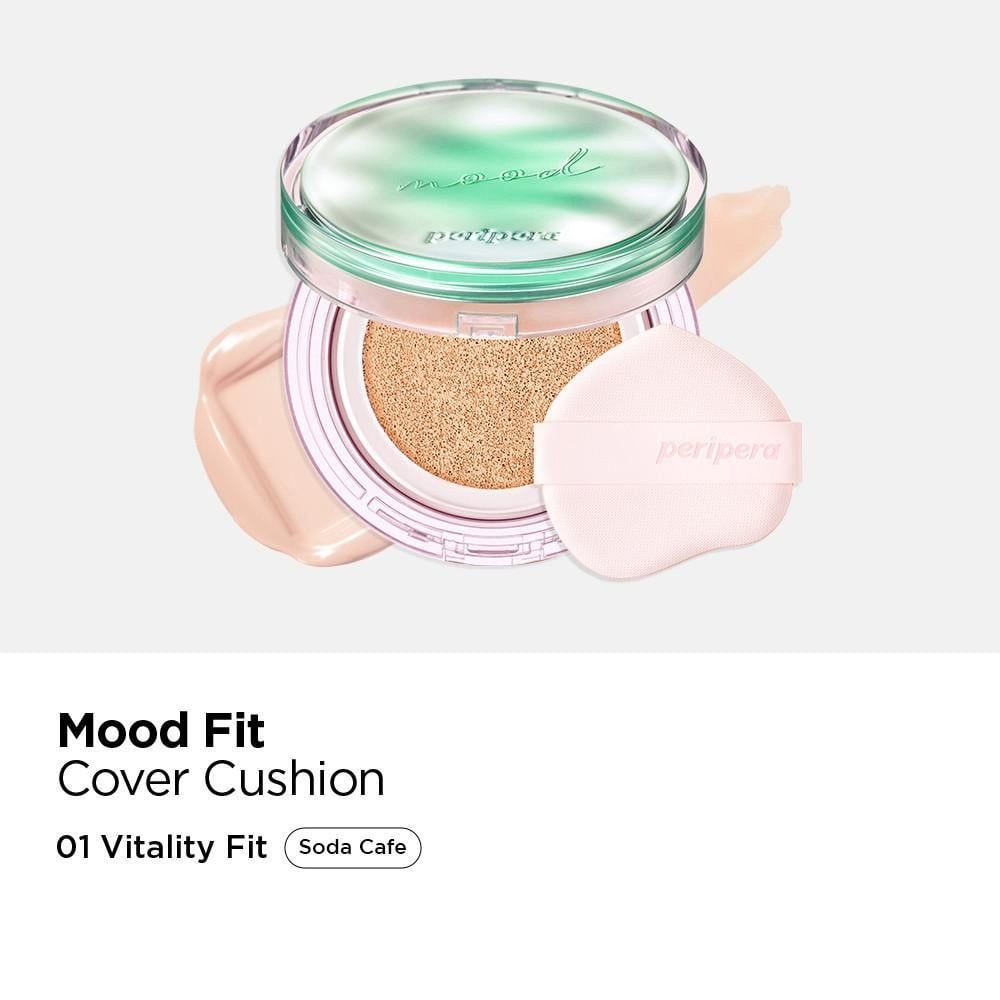 Phấn nước Peripera Mood Fit Cover Cushion SPF50+ PA++++ 13g che phủ và kiềm dầu