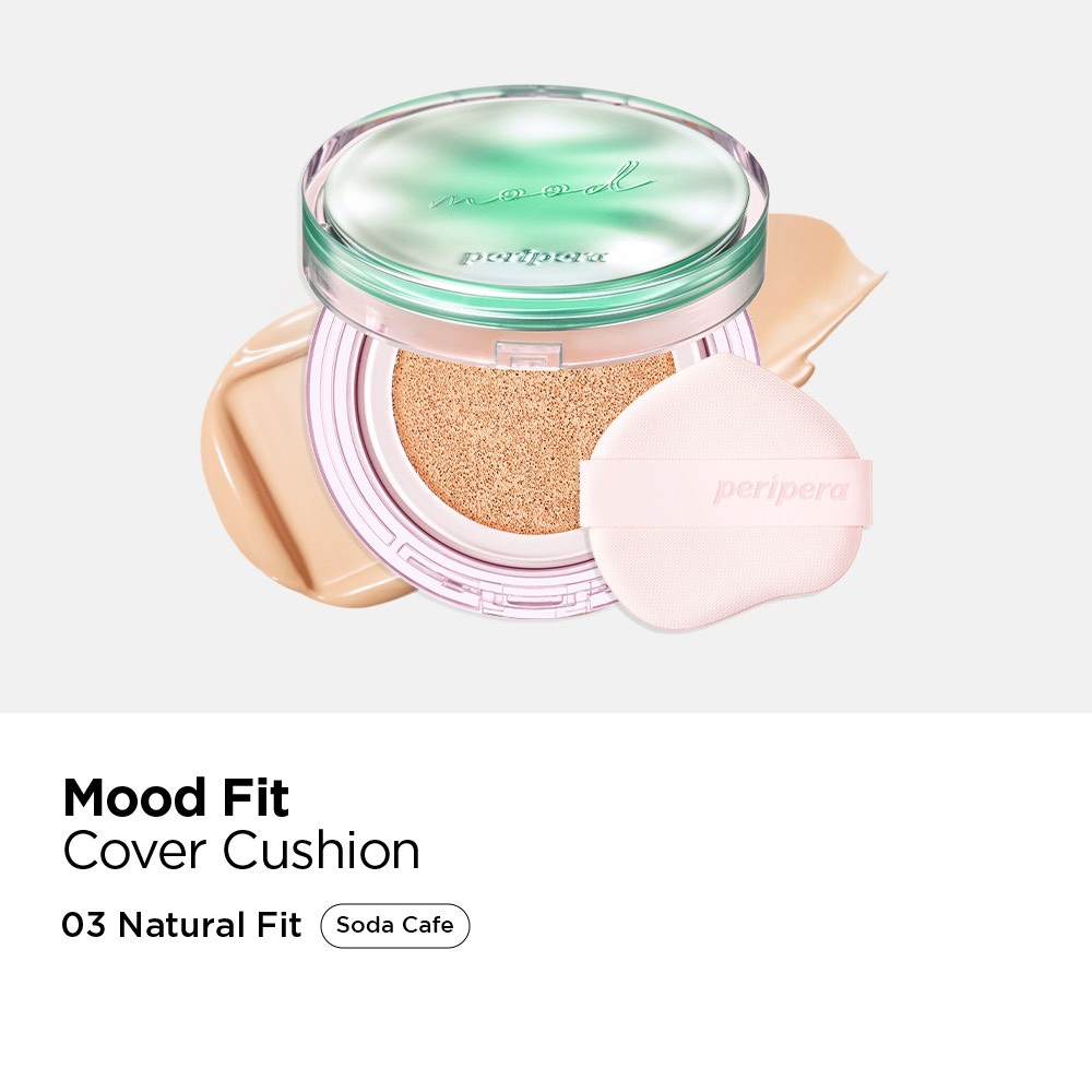 Phấn nước Peripera Mood Fit Cover Cushion SPF50+ PA++++ 13g che phủ và kiềm dầu