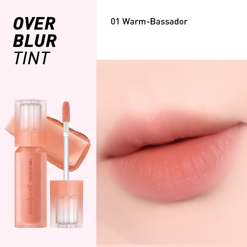 Son kem Peripera Over Blur Tint 3.5g lâu trôi, bền màu, hiệu ứng mịn lì