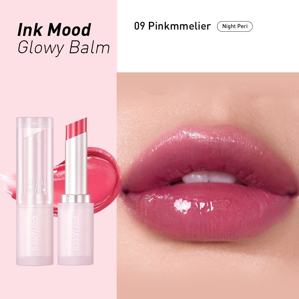 Son dưỡng Peripera Ink Mood Glowy Balm Night Peri 3.2g dưỡng ẩm cho môi căng mọng