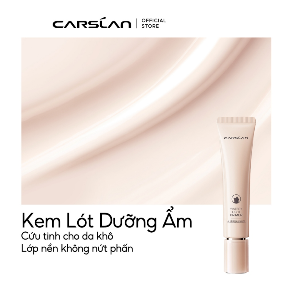 Kem lót Carslan Watery Light Primer/Matte Soft - Focus Primer 35g dưỡng ẩm và kiềm dầu cho lớp nền mịn mướt