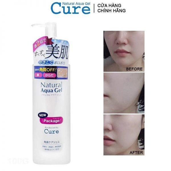 Tẩy tế bào chết Cure Natural Aqua Gel 100g se khít lỗ chân lông cấp ẩm không cồn