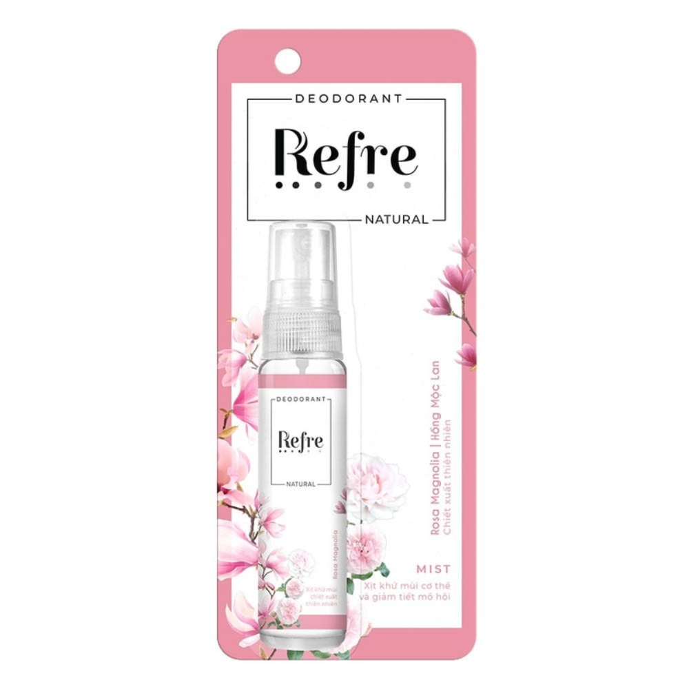 Xịt khử mùi hương nước hoa Refre Whitening Perfume 30ml cho bạn thêm phần tự tin thể hiện phong cách riêng