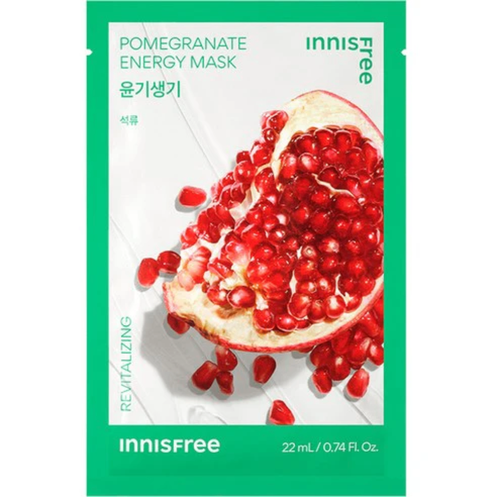 Mặt nạ giấy Innisfree Squeeze Energy Mask mẫu mới 22ml dưỡng ẩm làm dịu phục hồi da