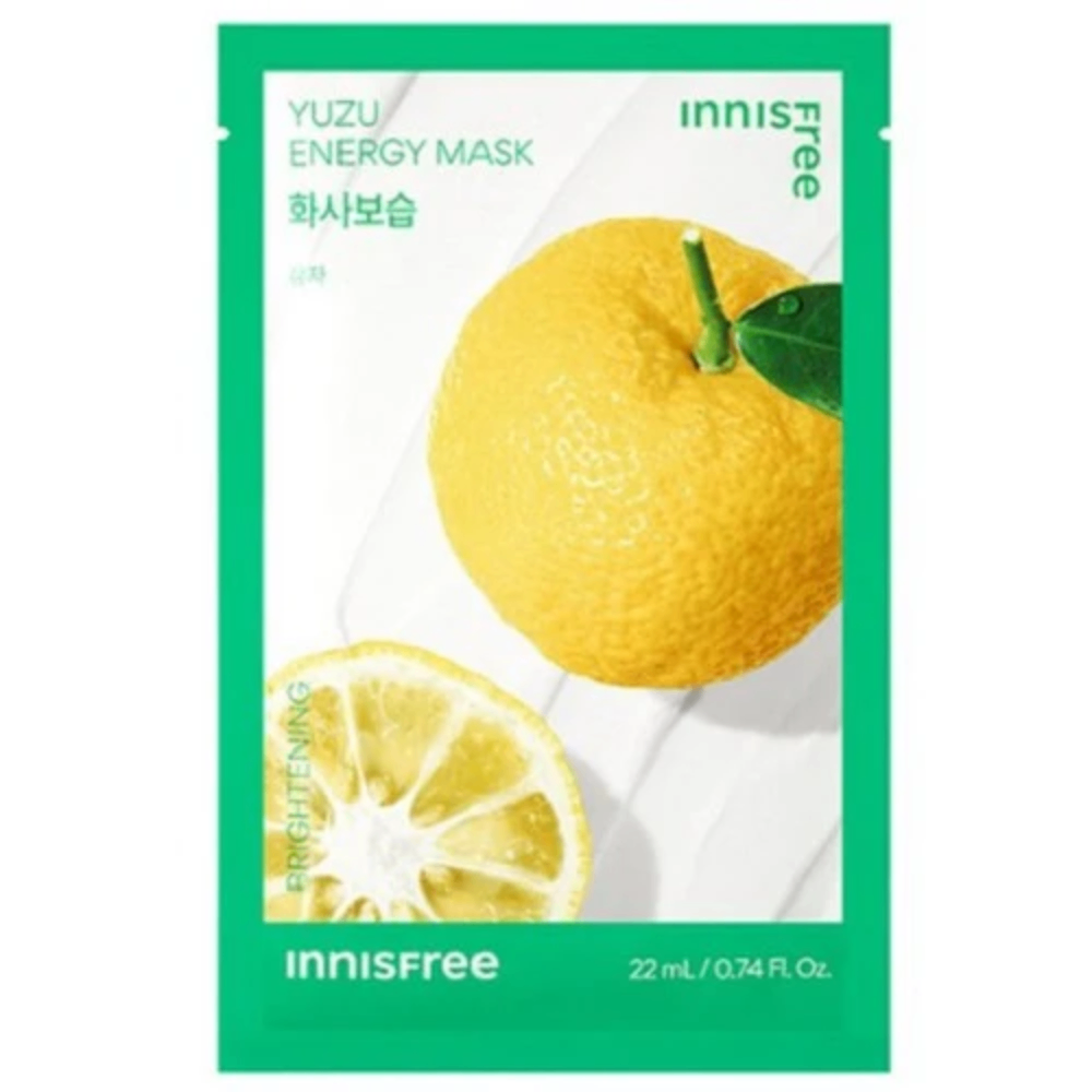 Mặt nạ giấy Innisfree Squeeze Energy Mask mẫu mới 22ml dưỡng ẩm làm dịu phục hồi da