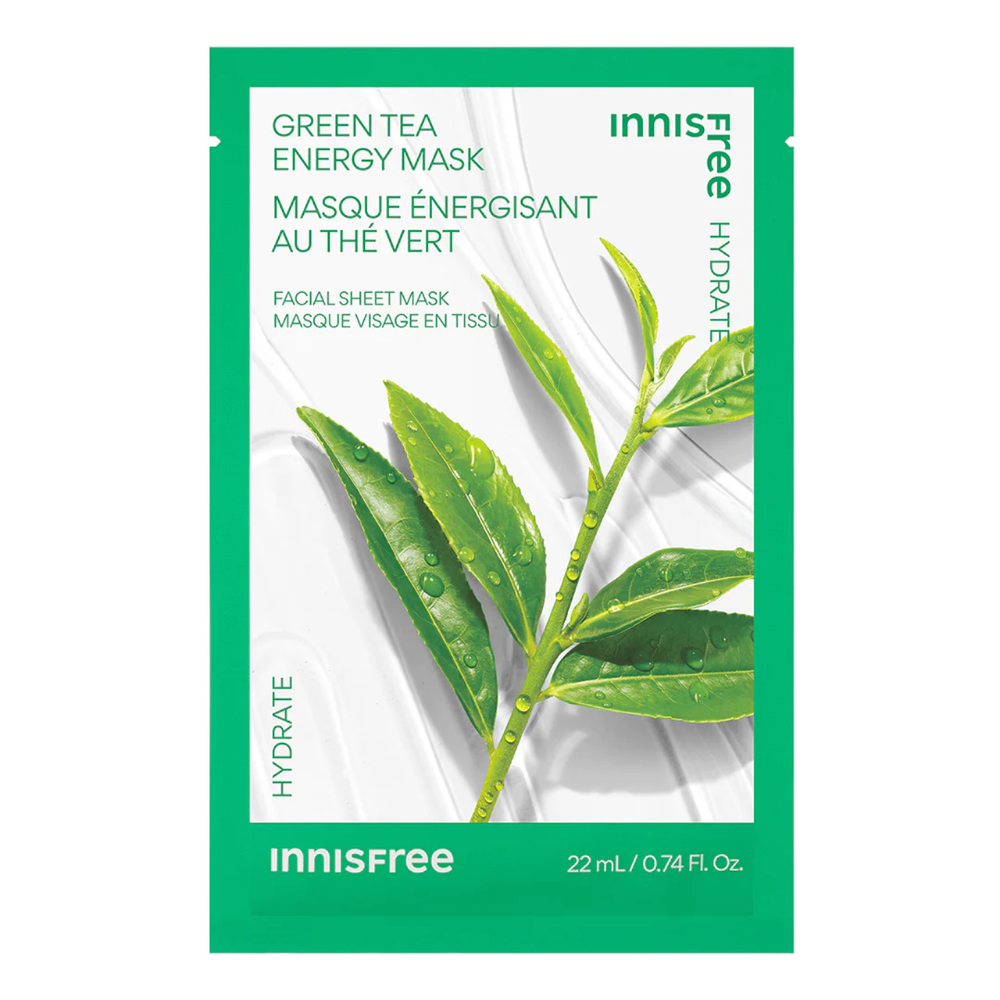 Mặt nạ giấy Innisfree Squeeze Energy Mask mẫu mới 22ml dưỡng ẩm làm dịu phục hồi da