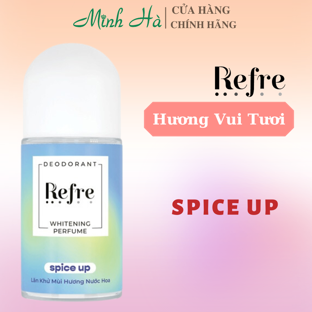 Lăn khử mùi hương nước hoa Refre Deodorant Whitening Perfume 40ml khử mùi hiệu quả khô thoáng suốt ngày dài