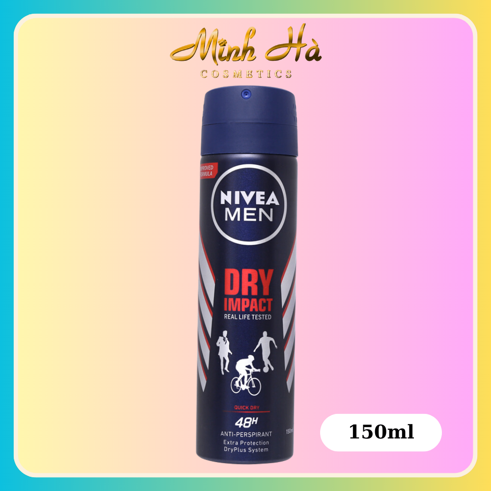 Xịt khử mùi Nivea Men Cool Kick Extra Dry 150ml thoải mái năng động cả ngày dài