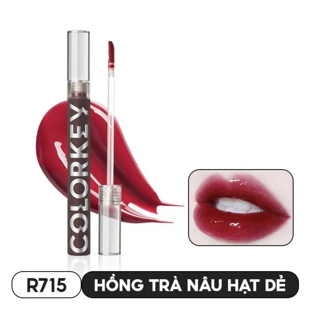 Son tint bóng Colorkey Airy Lip Mirror Series 1.7g lâu trôi không nặng môi