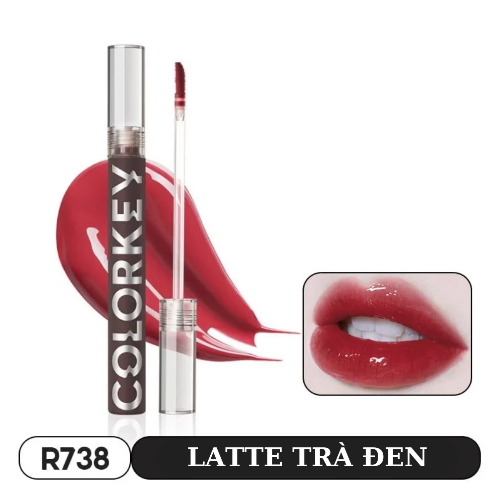 Son tint bóng Colorkey Airy Lip Mirror Series 1.7g lâu trôi không nặng môi