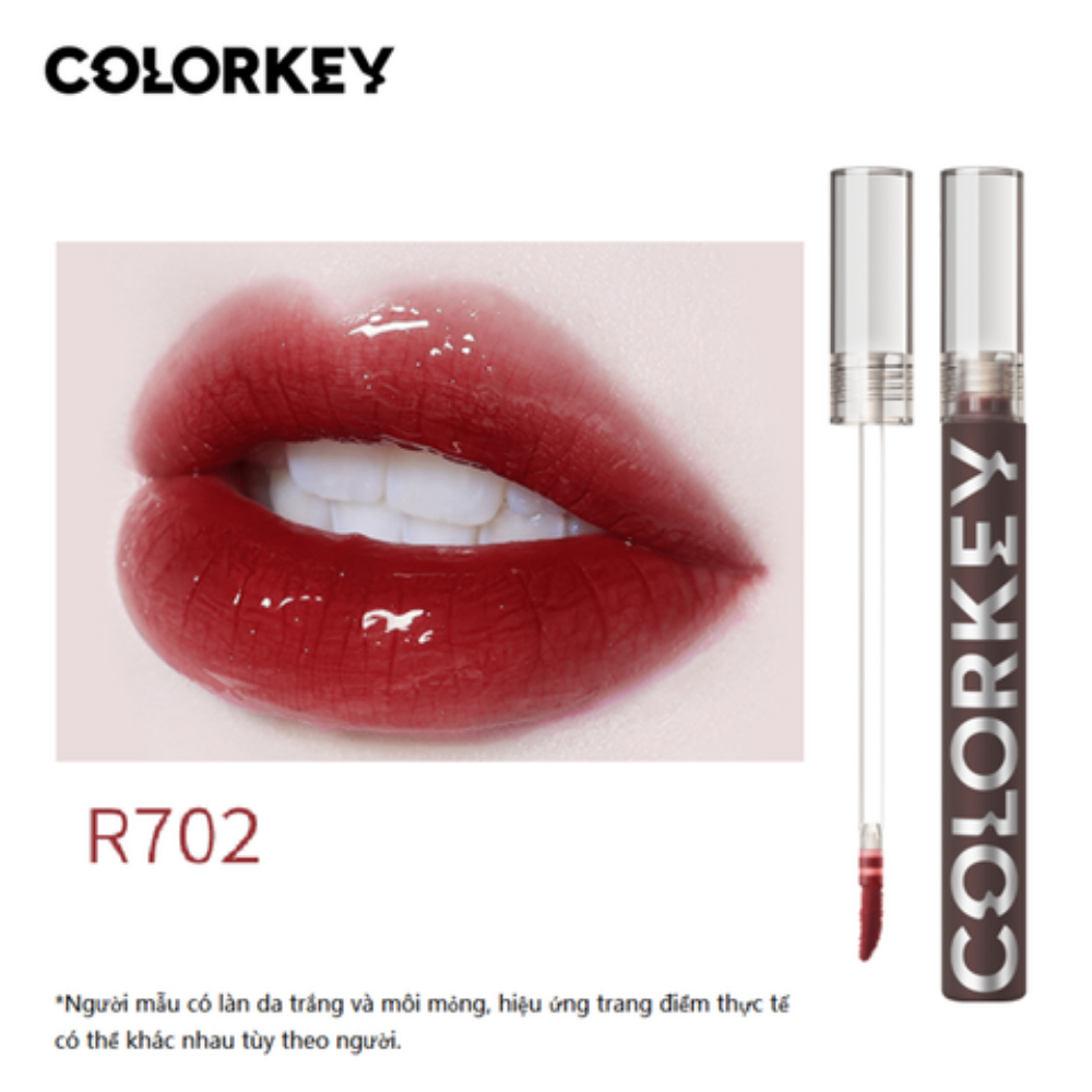 Son tint bóng Colorkey Airy Lip Mirror Series 1.7g lâu trôi không nặng môi