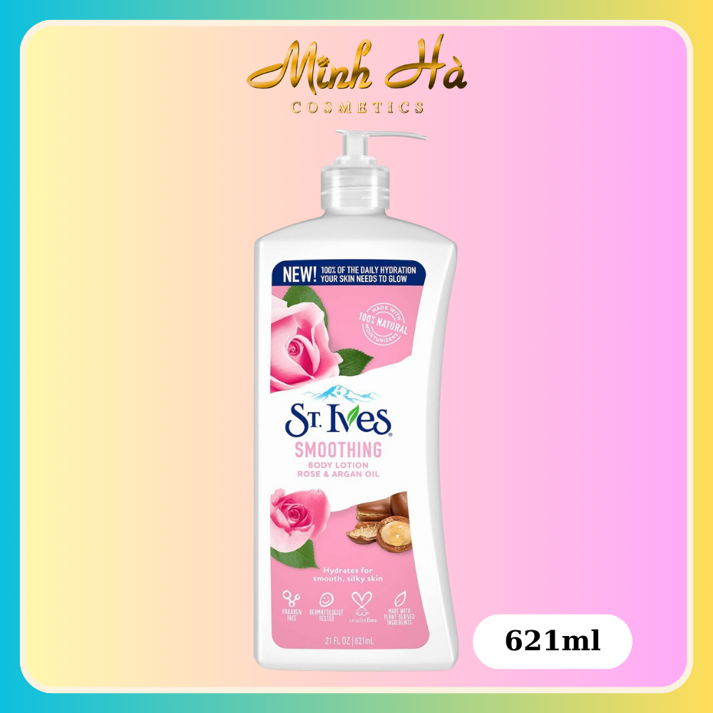 Sữa dưỡng thể St.Ives Body Lotion 621ml giúp da trắng, ẩm mịn màng