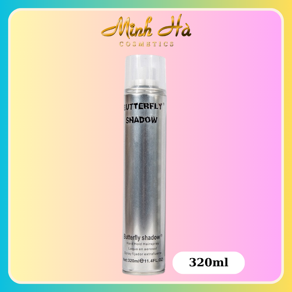 Gôm xịt giữ nếp tóc Butterfly Shadow 320ml cố định nếp tóc hương thơm quyến rũ