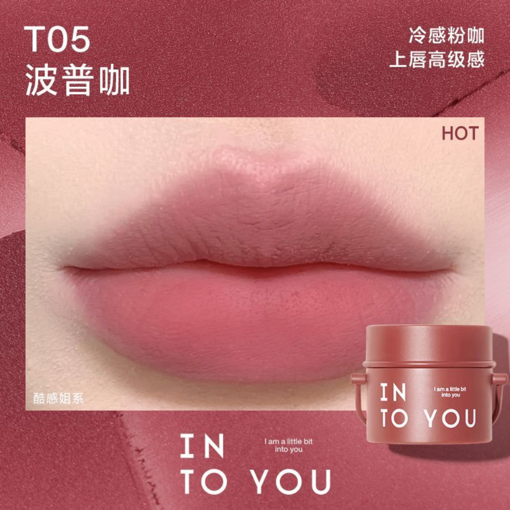 Son bùn hũ thùng sơn Into You 6g lì làm đều màu môi