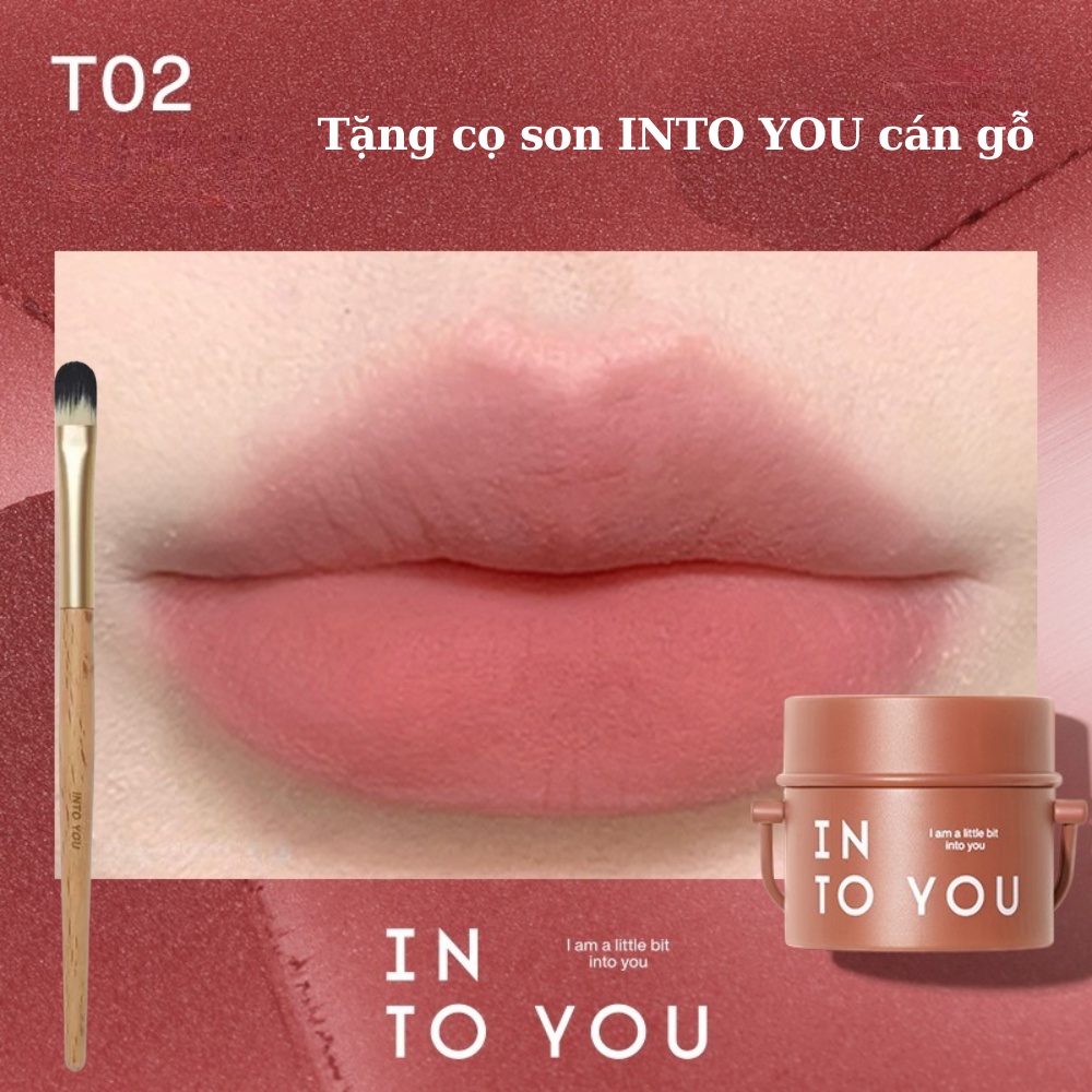 Son bùn hũ thùng sơn Into You 6g lì làm đều màu môi