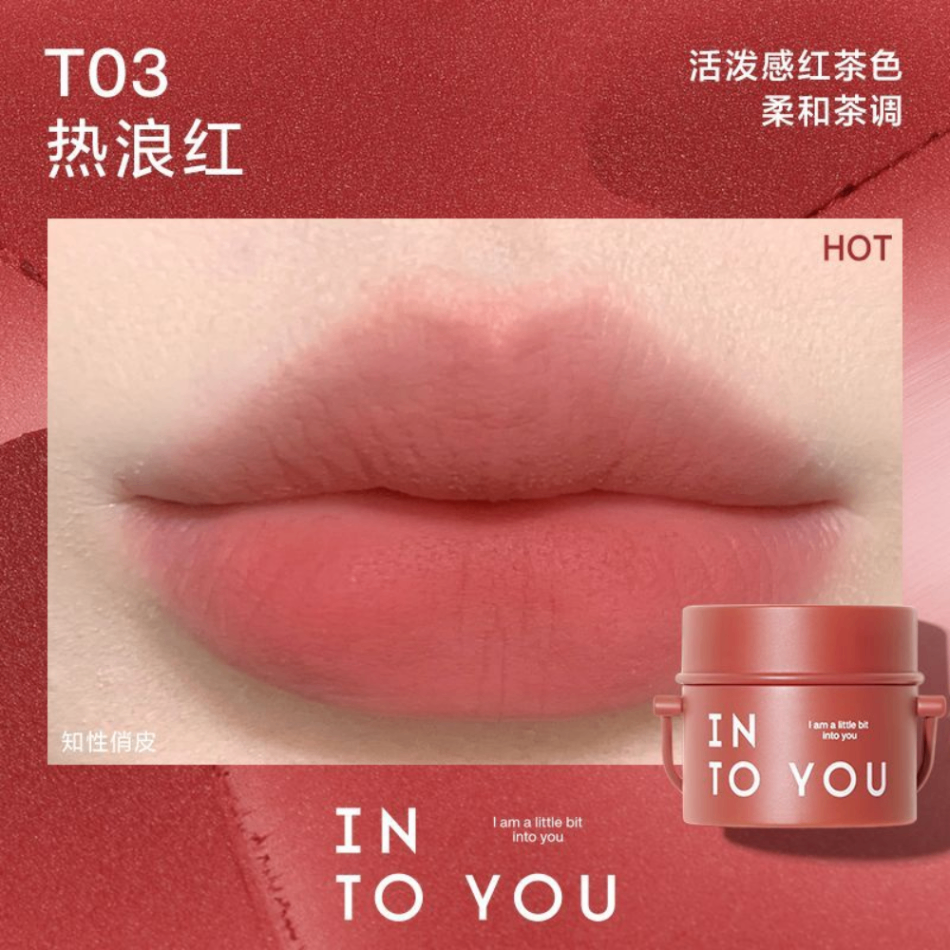 Son bùn hũ thùng sơn Into You 6g lì làm đều màu môi