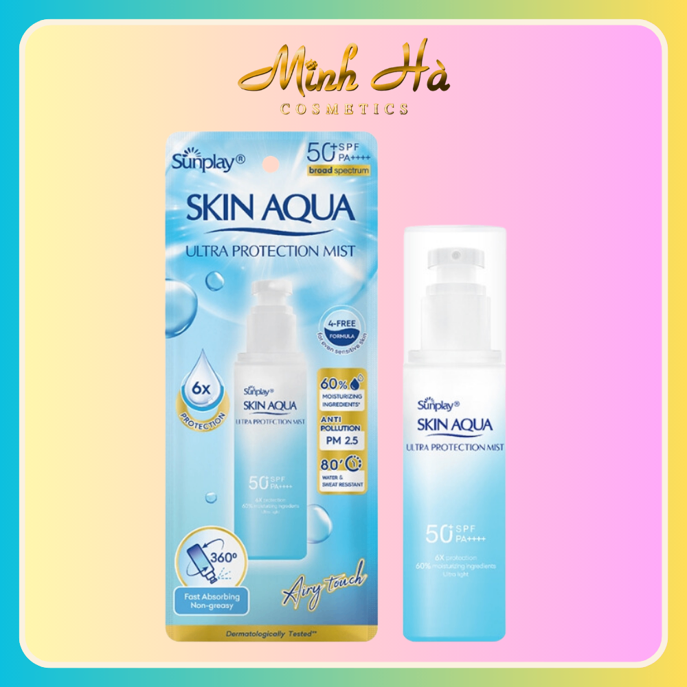 Xịt chống nắng Skin Aqua Ultra Protection Mist 60ml chống nắng hiệu quả