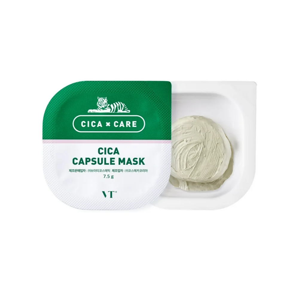 Set 3 vỉ mặt nạ VT Cica Capsule Mask, VT Super Hyalon Capsule Mask, VT Progloss Gold Capsule Mask 7.5g