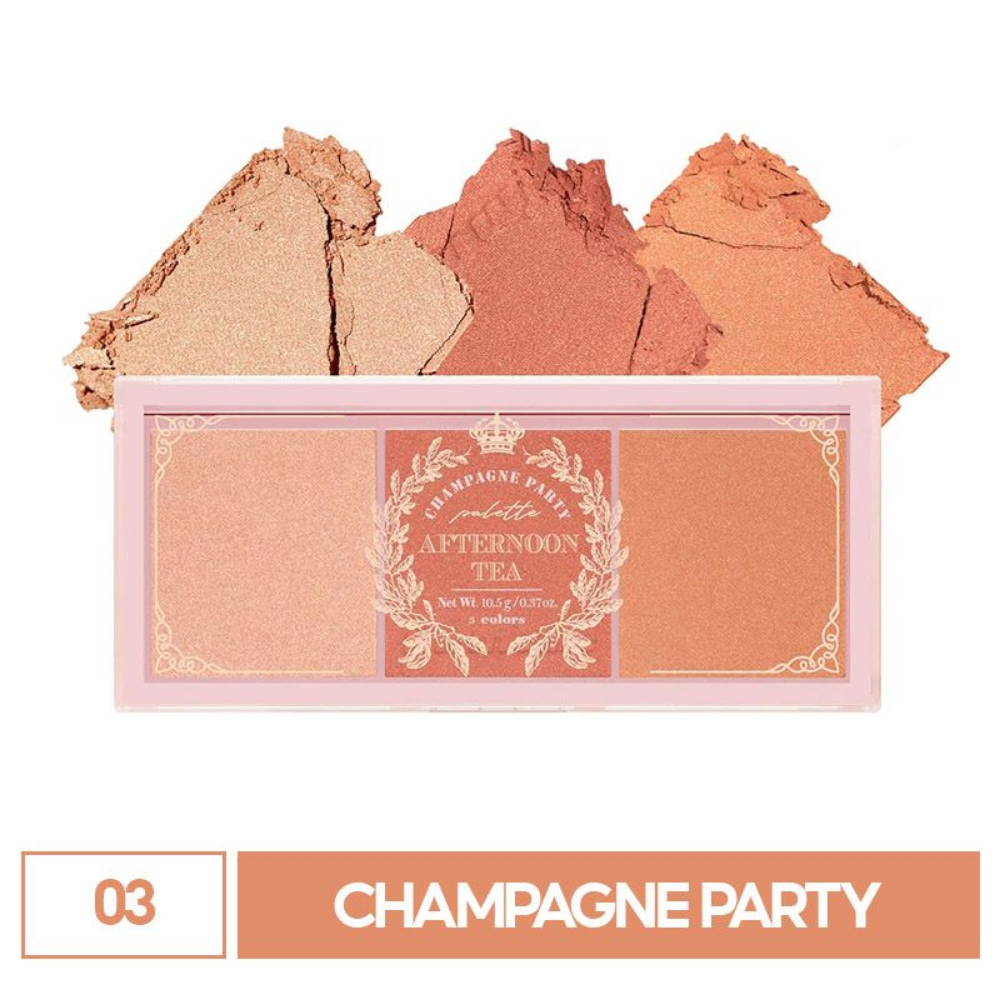Bảng phấn má 3 màu I'M MEME Affernoon Tea Blusher 11g bám tốt mỏng nhẹ