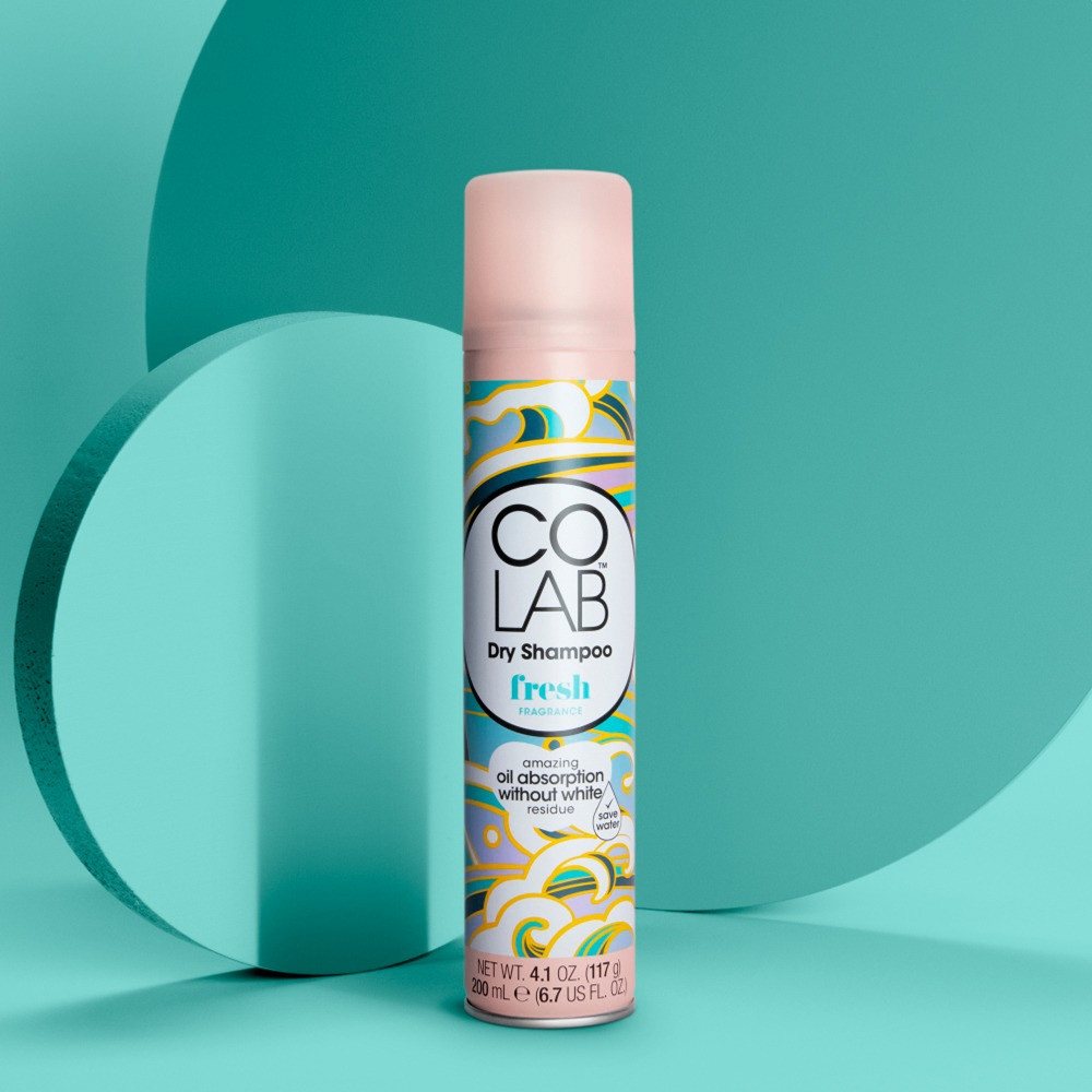 Dầu gội khô Colab Dry Shampoo 200ml giúp làm sạch da đầu mang lại mái tóc bồng bềnh và tràn đầy sức sống
