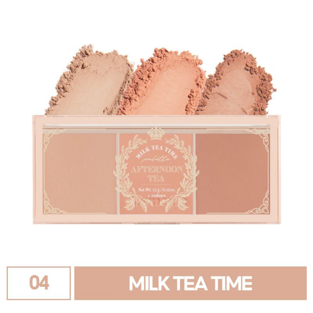 Bảng phấn má 3 màu I'M MEME Affernoon Tea Blusher 11g bám tốt mỏng nhẹ