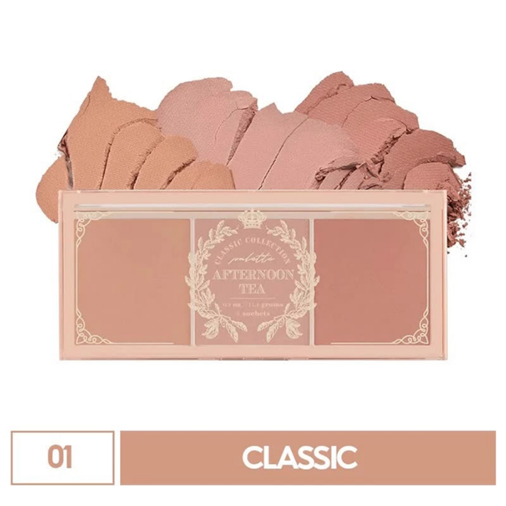 Bảng phấn má 3 màu I'M MEME Affernoon Tea Blusher 11g bám tốt mỏng nhẹ