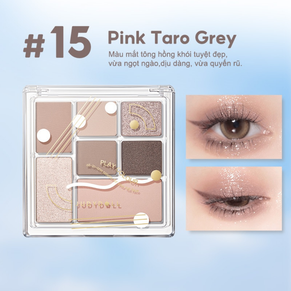 Phấn mắt Judydoll Play Colors Eyeshadow Palette 8.5g dễ tán lên màu chuẩn