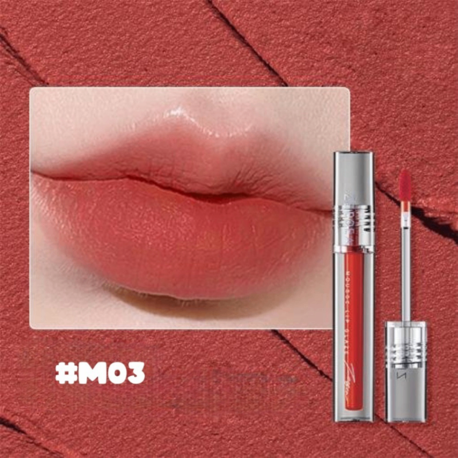 Son kem lì Zeesea Mousse Lip Glaze 3g màu nhung lì mịn thời trang