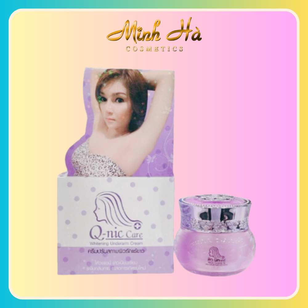 Kem giảm thâm nách Q-nic Care Whitening Underarm Cream 15g (tím) giúp sáng da giảm thâm